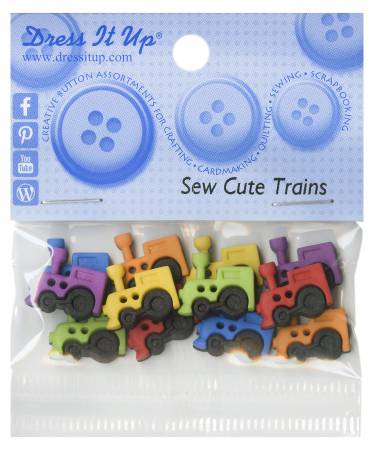 Sew Cute Trains Buttons