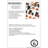 Back of Pumpkins and Cats Quilt Pattern - Amanda Niederhauser - Jedi Craft Girl