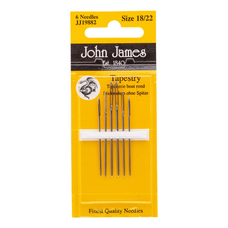 John James Tapestry Assorted Sizes 18/22 by Colonial Needle Co