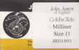 John James Gold'N Glide Milliners / Straw Needles Size 11 10ct by Colonial Needle Co
