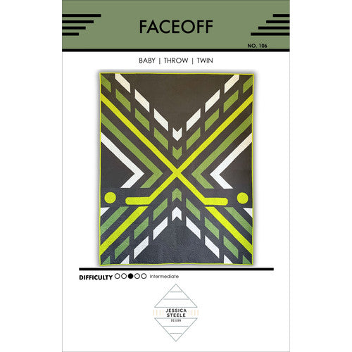 Faceoff quilt pattern by Jessica Steele Design