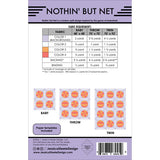 Back of the Nothin' But Net quilt pattern by Jessica Steele Design