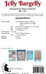 Back of the Jelly Bargelly Downloadable Pattern by Black Cat Creations