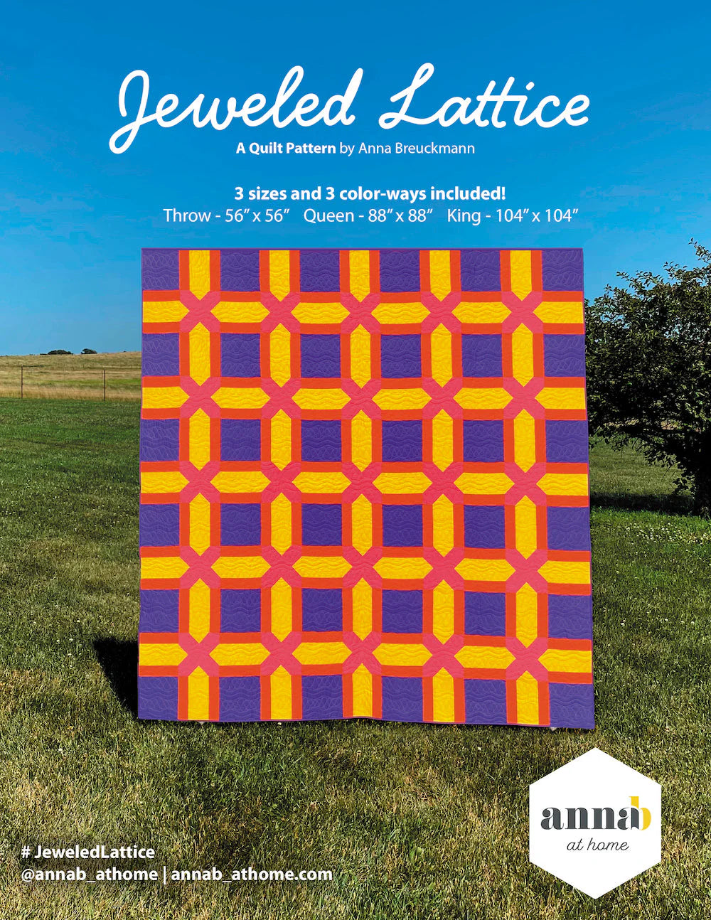 Jeweled Lattice Downloadable Pattern by Anna B At Home