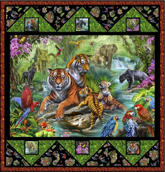 Jungle Paradise Downloadable Pattern by Pine Tree Country Quilts
