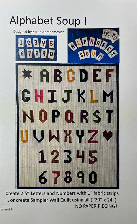 Alphabet Soup Quilt Pattern Quilt Pattern by Karen Abrahamovich