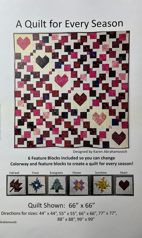 A Quilt for Every Season Quilt Pattern by Karen Abrahamovich