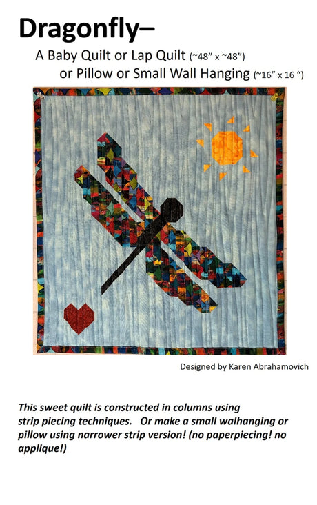 Dragonfly Quilt Pattern by Karen Abrahamovich
