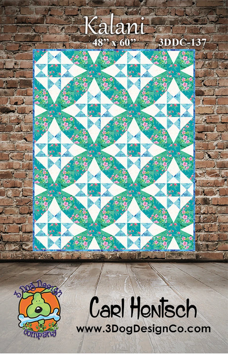 Kalani Quilt Pattern by 3 Dog Design Co Quilt Patterns