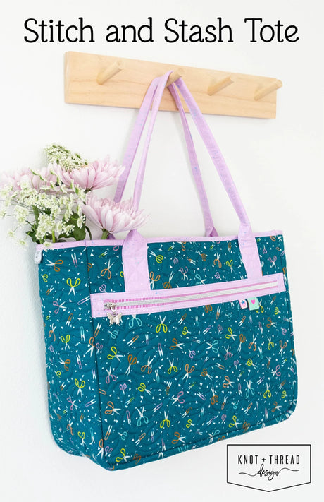 Stitch and Stash Tote by Knot and Thread Designs