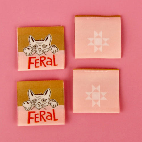 Feral Sew In Labels Quilt Pattern by Kati Cupcake