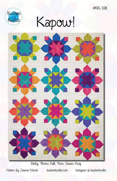 Kapow! Quilt Pattern by Kustom Kwilts