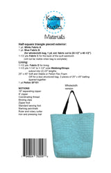 Back of the Florence Market Tote Pattern by Kustom Kwilts