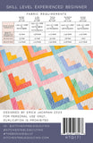 Back of the The Bonnie Quilt Pattern by Kitchen Table Quilting