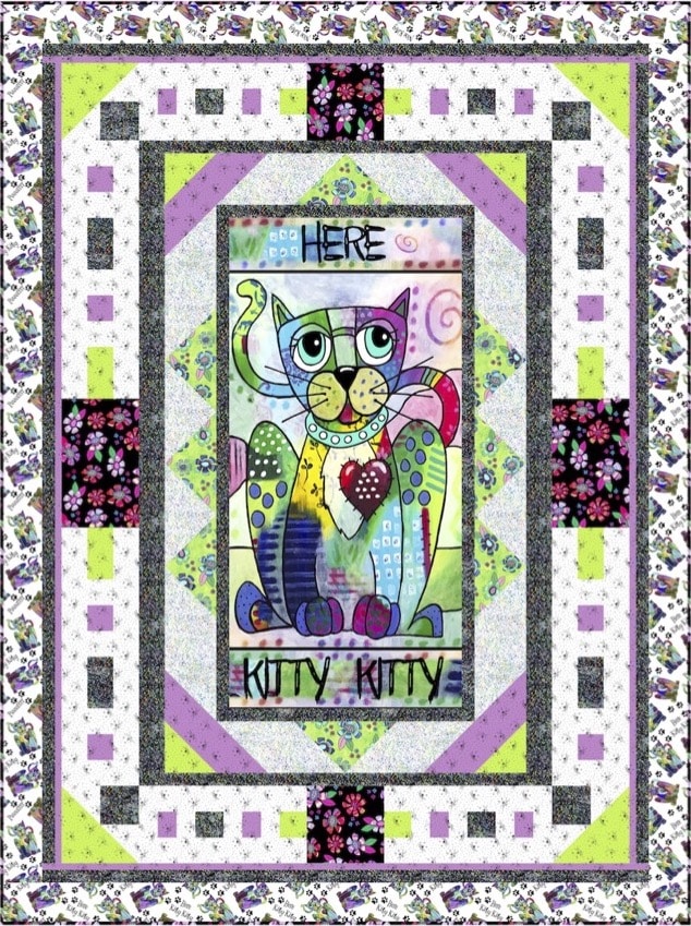 Kitty's Garden Downloadable Pattern by Pine Tree Country Quilts