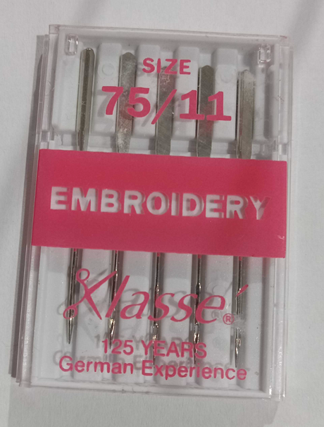 Klasse Embroidery Size 75/11 by Klasse