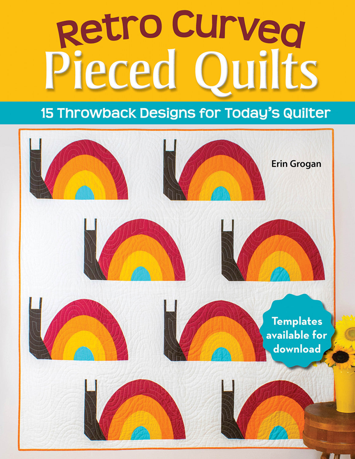 Retro Curved Pieced Quilts by Landauer