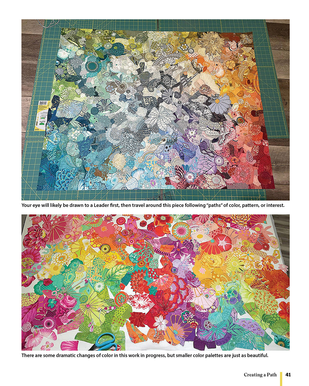 Freestyle Color Collage Quilting by Landauer