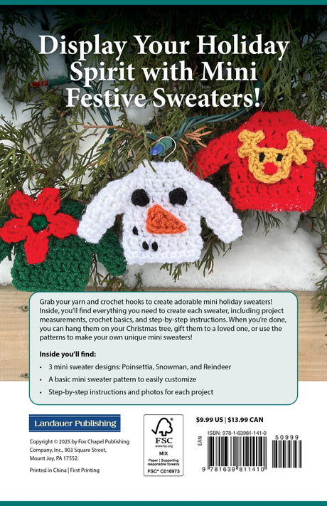 Back of the Crochet Adorable Ornaments by Landauer