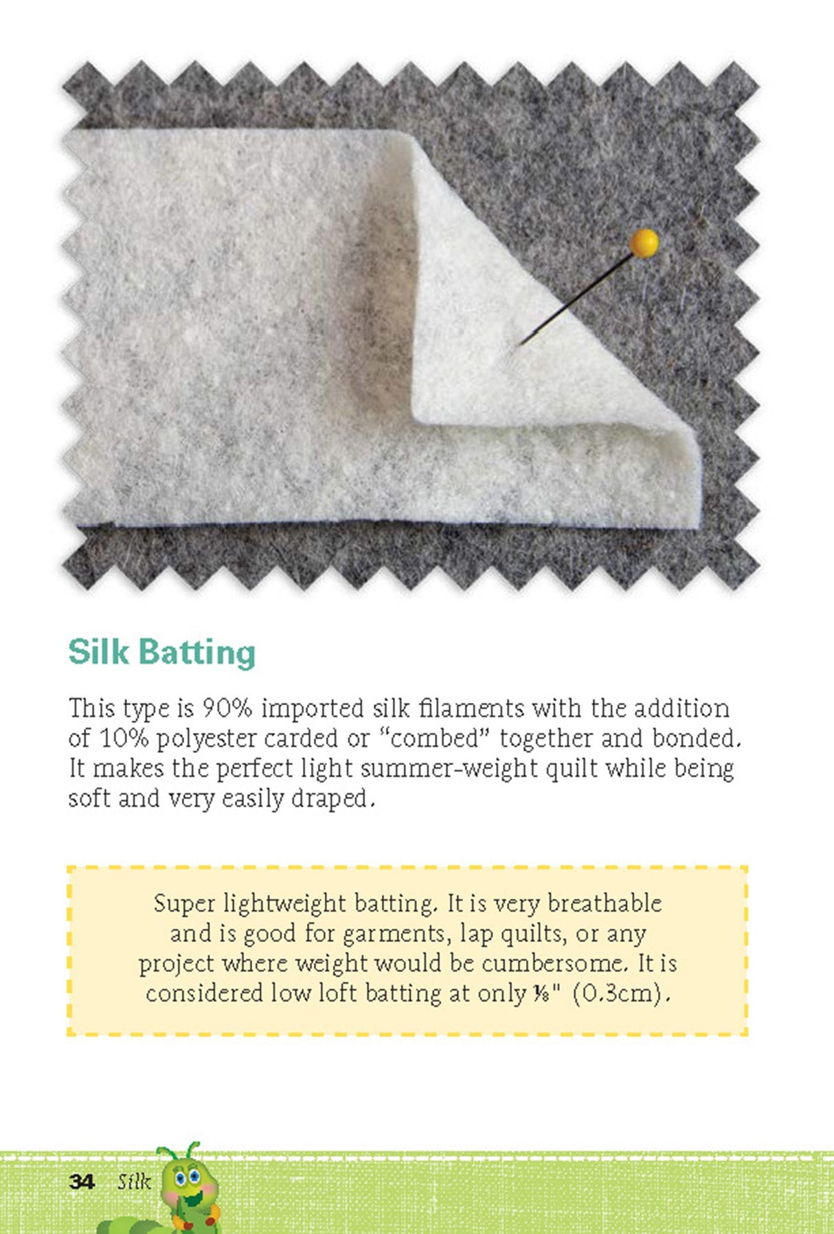 Know Your Battings: Carry-along Reference Guide for Quilters and Sewers