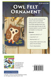Back of the Owl Felt Ornament Pattern Pack by Landauer