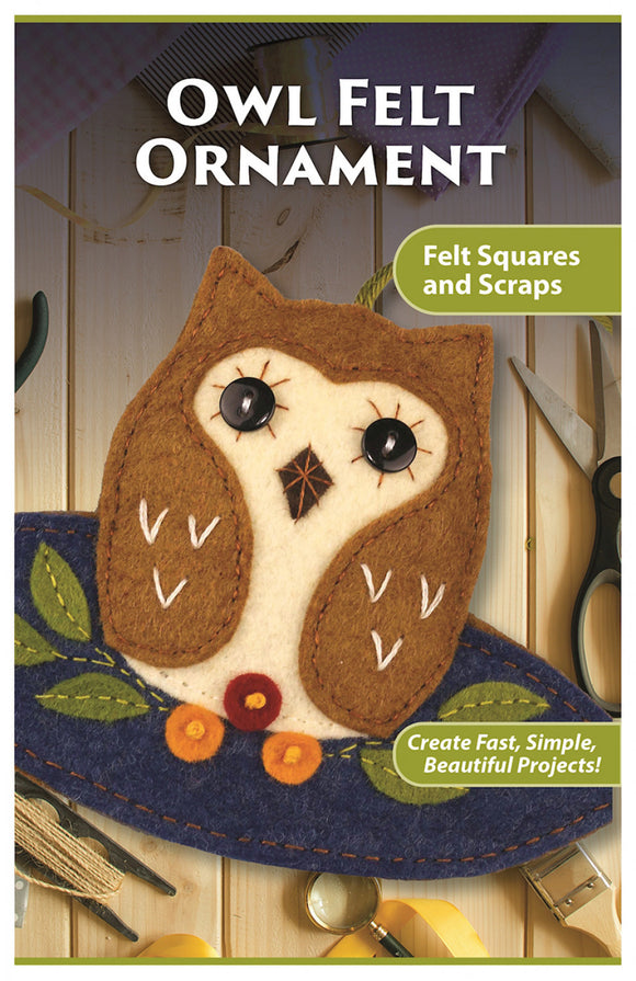 Owl Felt Ornament Pattern Pack by Landauer