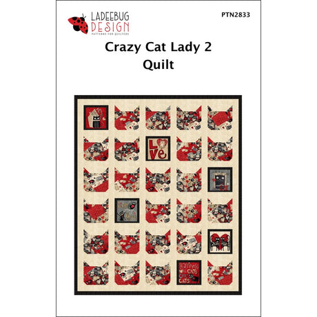 Crazy Cat Lady 2 Quilt Pattern by Ladeebug Design