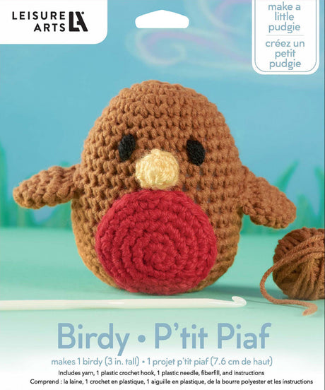 Leisure Arts Crochet Pudgies Kit Birdy