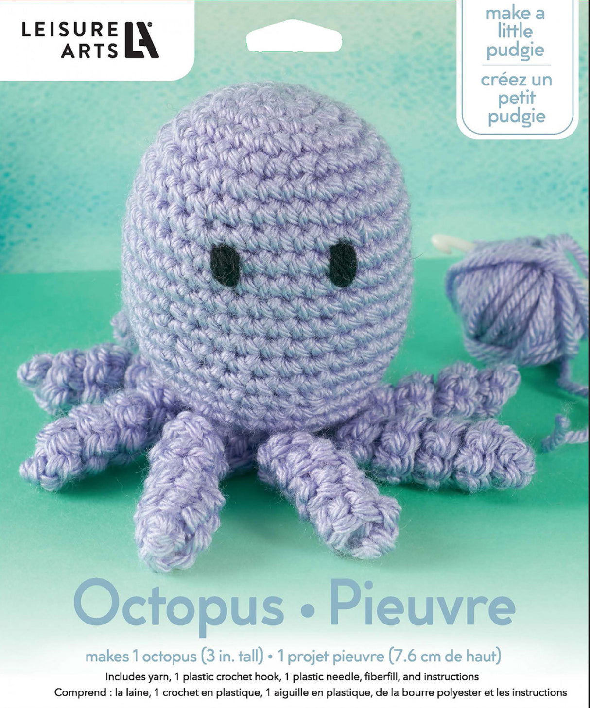 Leisure Arts Crochet Pudgies Kit Octopus