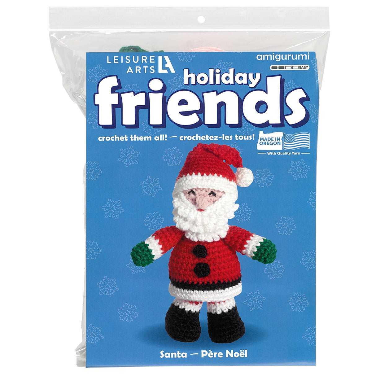 Leisure Arts Crochet Friend Kit Santa Standing Pattern by Leisure Arts