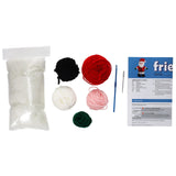 Back of the Leisure Arts Crochet Friend Kit Santa Standing Pattern by Leisure Arts