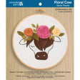 Leisure Arts Emb Kit 6" Floral Highland Cow by Leisure Arts