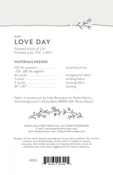 Love Day Quilt Pattern by Lella Boutique