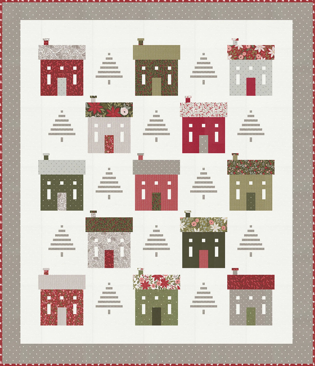 Holiday House Quilt Pattern by Lella Boutique