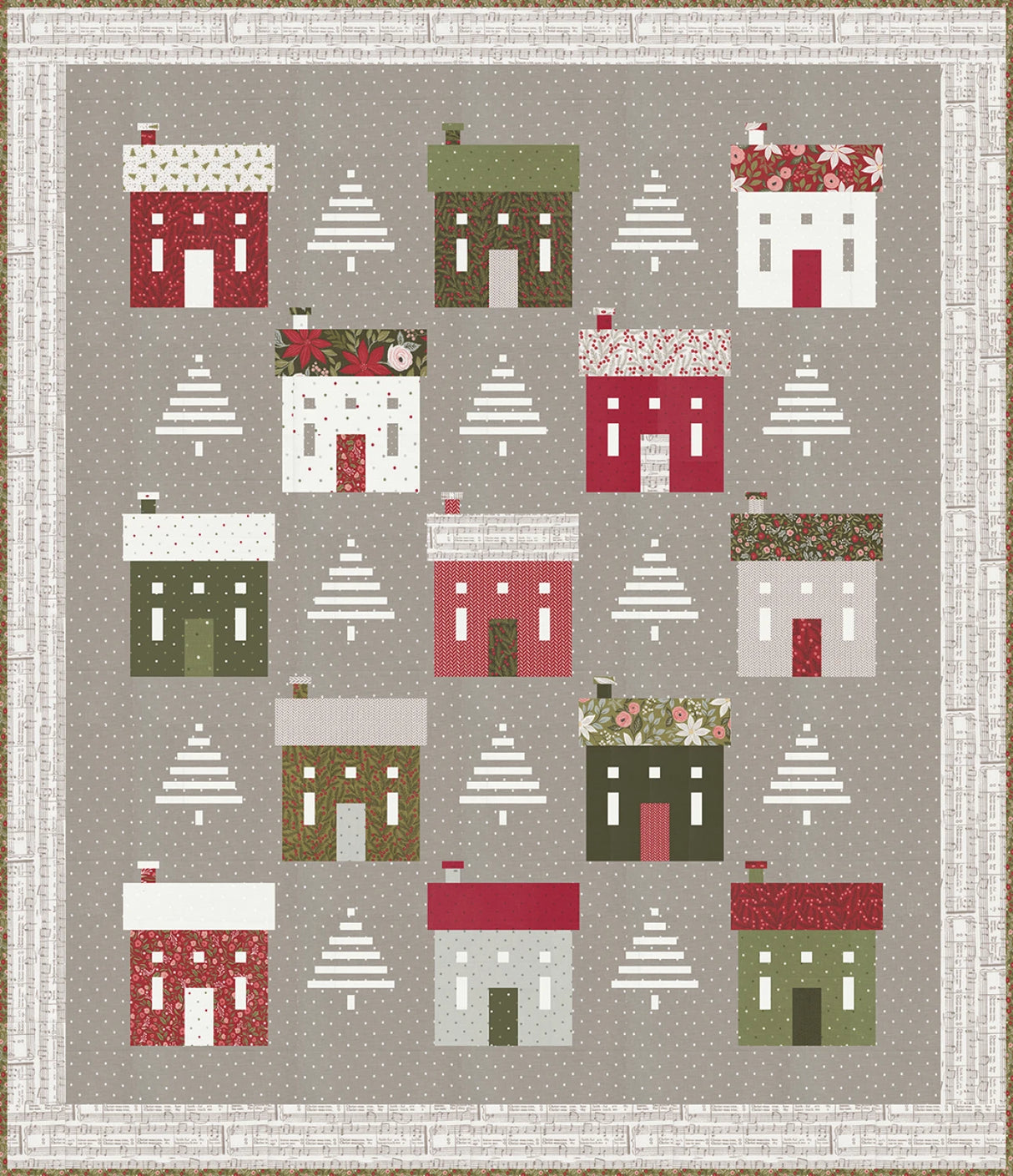 Holiday House Quilt Pattern by Lella Boutique