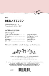 Back of the Bedazzled Quilt Pattern by Lella Boutique