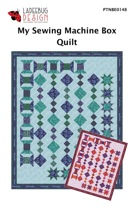 My Sewing Machine Box Quilt Pattern by Ladeebug Designs