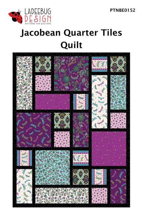 Jacobean Quarter Tiles Quilt Pattern by Ladeebug Designs