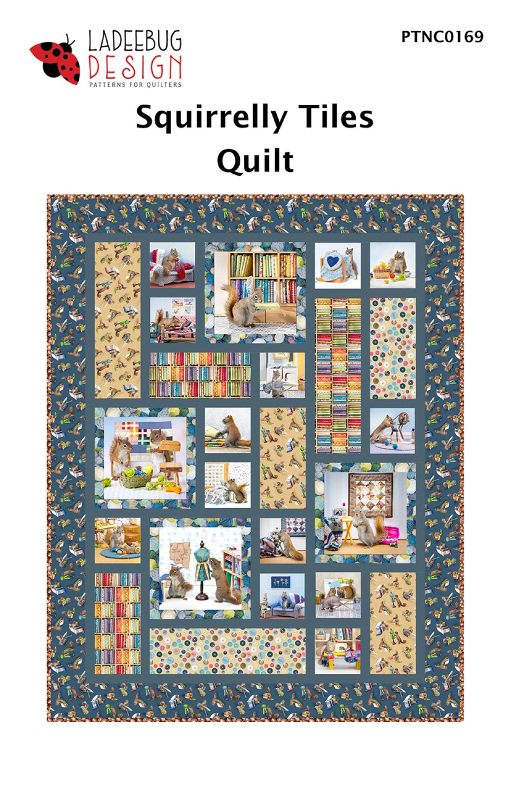 Squirrelly Tiles Quilt Pattern by Ladeebug Designs
