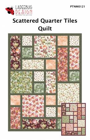 Scattered Quarter Tiles Quilt Pattern by Ladeebug Designs