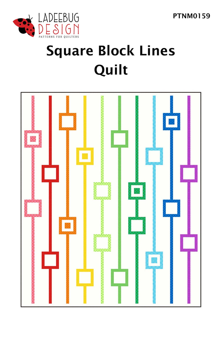 Square Block Lines Quilt Pattern – Quilting Books Patterns and Notions