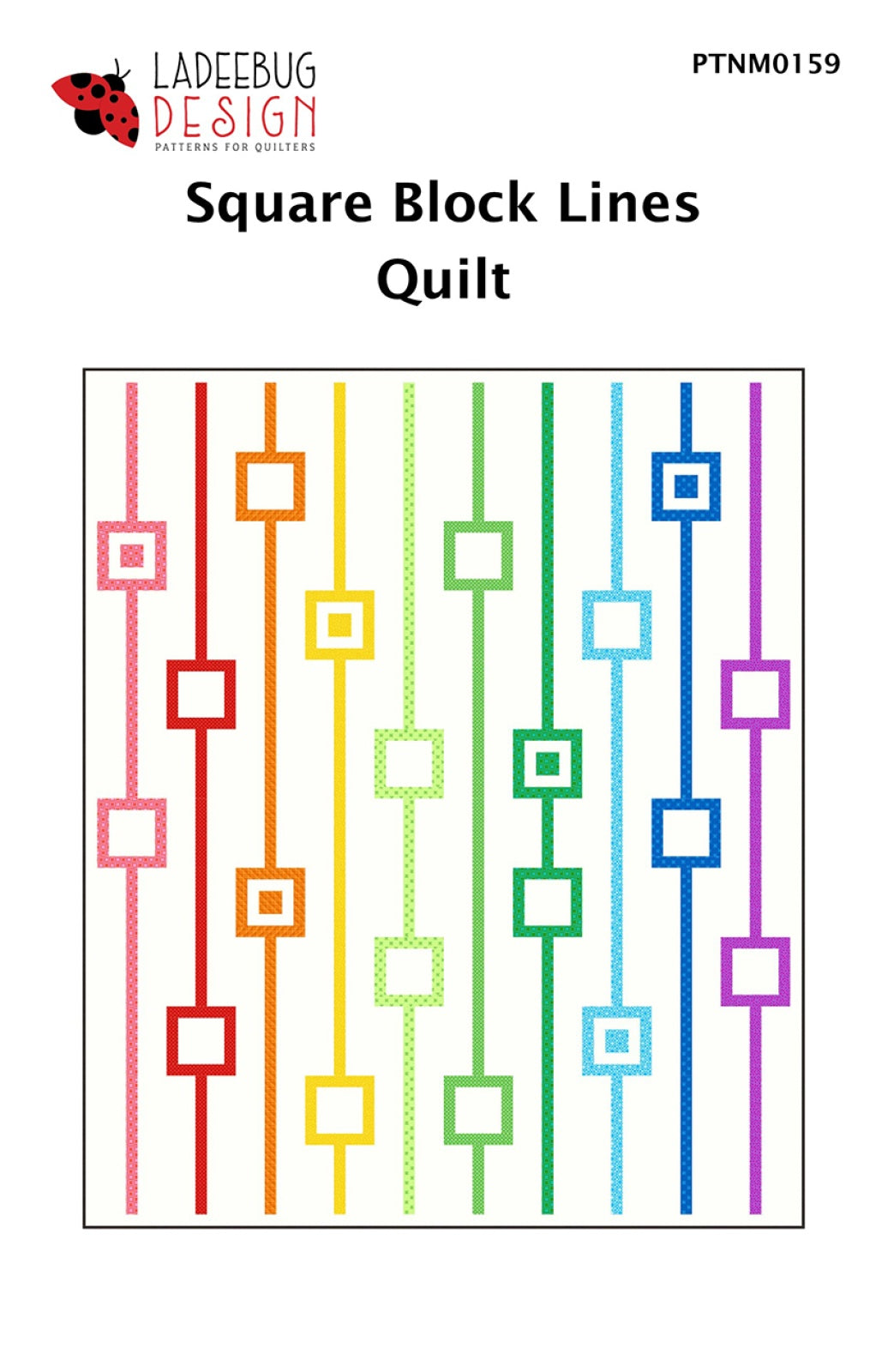 Square Block Lines Quilt Pattern by Ladeebug Designs