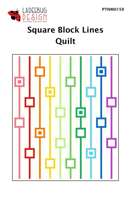 Square Block Lines Quilt Pattern by Ladeebug Designs
