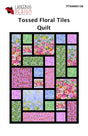 Tossed Floral Tiles Quilt Pattern by Ladeebug Designs