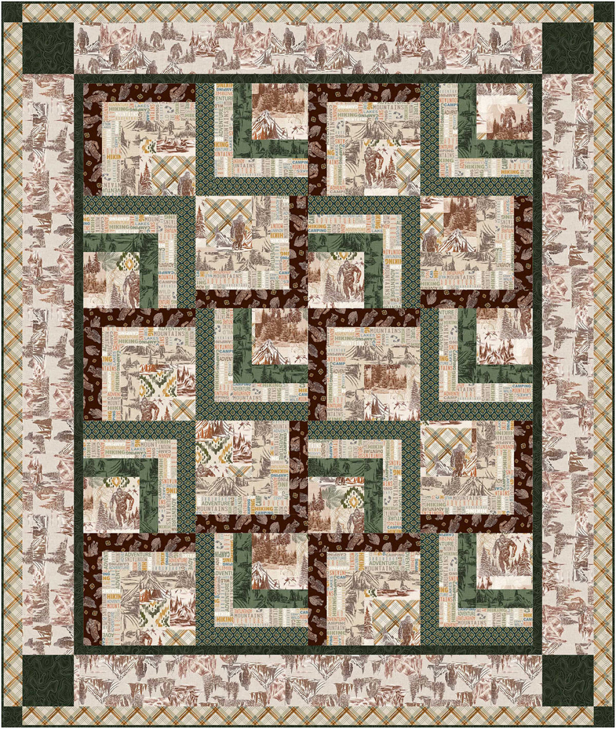 Hidden Forest Boxes Quilt Pattern by Ladeebug Designs
