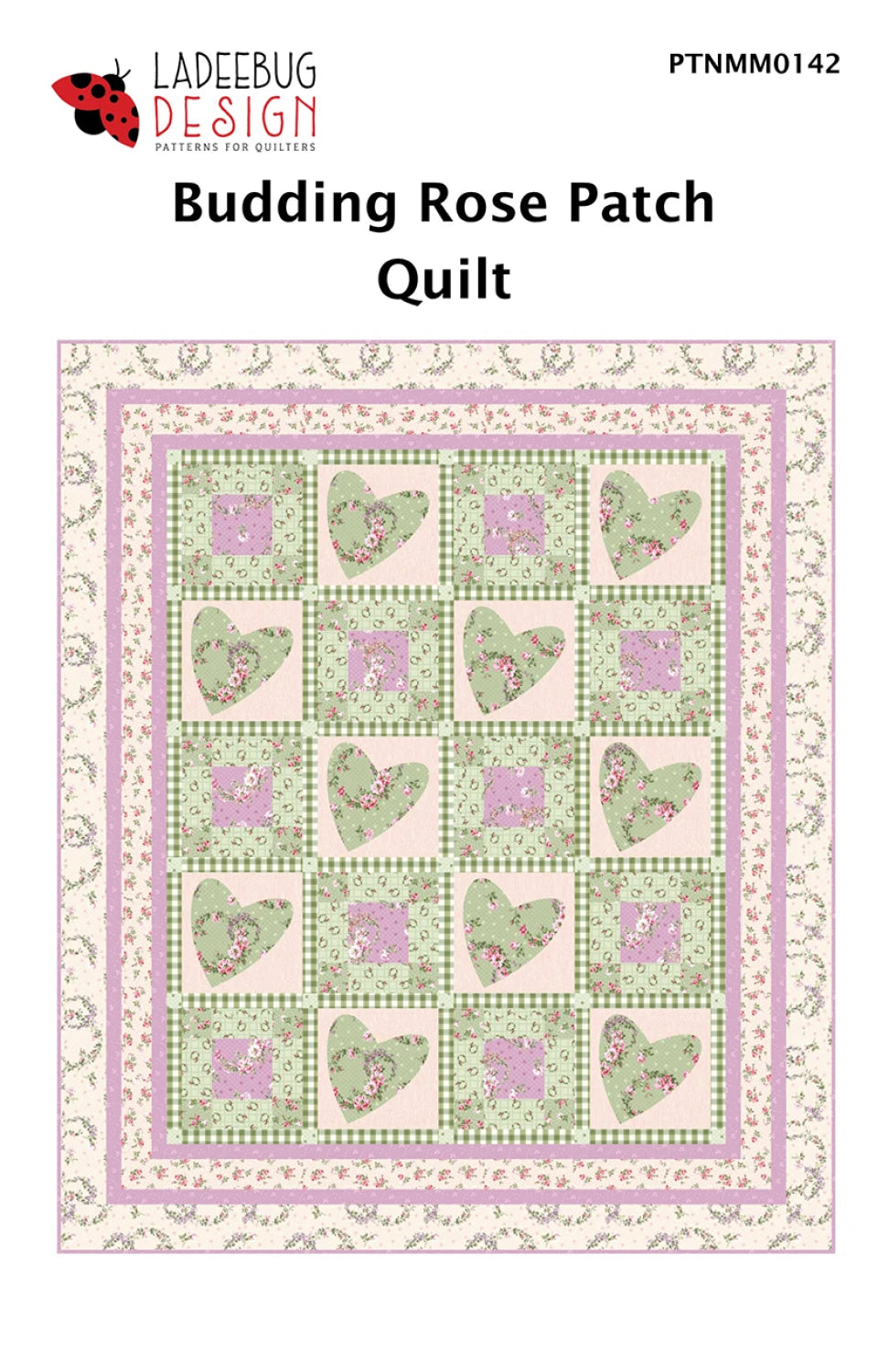 Budding Rose Patch Quilt Pattern by Ladeebug Designs