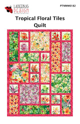 Tropical Floral Tiles Quilt Pattern by Ladeebug Designs