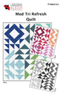 Mod Tri Blooms Quilt Pattern by Ladeebug Designs