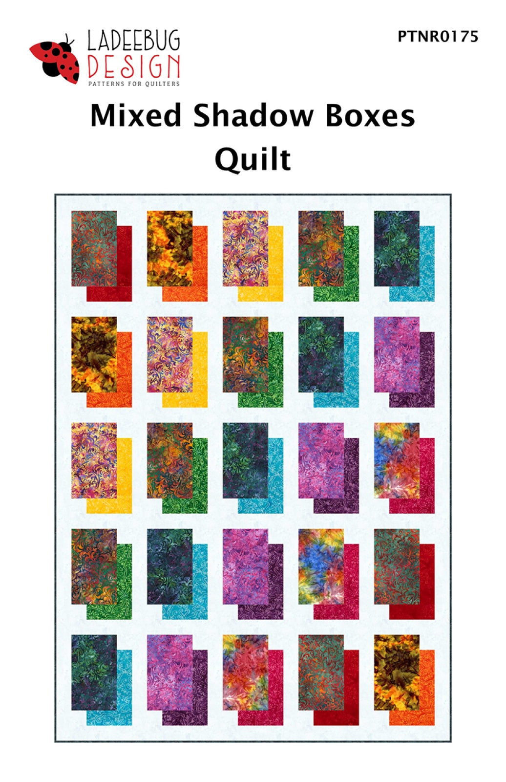 Mixed Shadow Boxes Quilt Pattern by Ladeebug Designs
