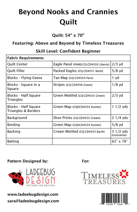Back of the Beyond Nooks & Crannies Quilt Pattern by Ladeebug Designs